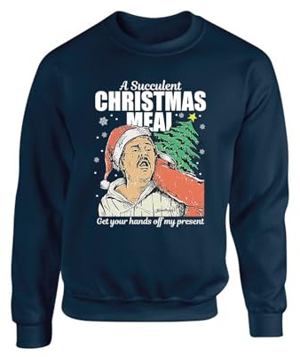 Get Your Hands Off My Present Christmas Jumper, Funny Democracy Manifest Sweatshirt, Succulent Chinese Meal Sweatshirt, Xmas Unisex Top