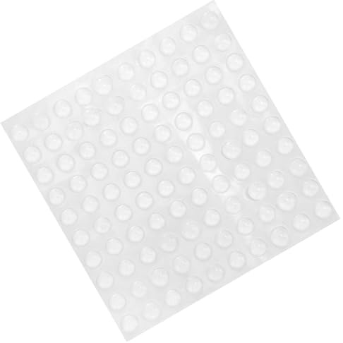 Selbstklebende Silikon Puffer für Schranktüren, Transparent | Anti Kollisions Pads für Küchen und Fensterrahmen, Leicht Anzubringen, Alterungsbeständig, 200 Stück Packung
