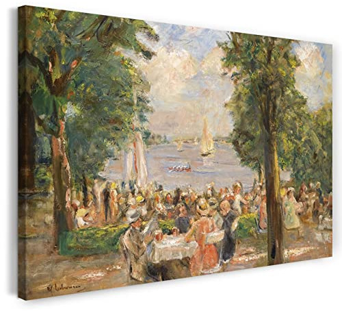 Leinwand (120x80cm): Max Liebermann - Biergarten nahe Wannsee