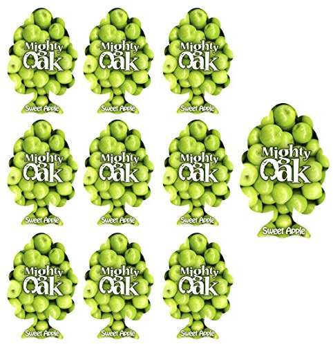 10 x Mighty Oak Air Car Freshener - Sweet Apple