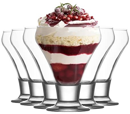Coupes en Verre Frosty - pour Glace/Dessert - 305 ML - Lot de 12