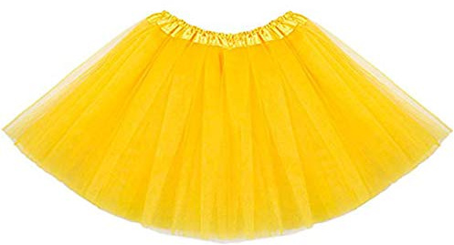 MUNDDY - Tutu Elastico Tul 3 Capas 30 CM de Longitud para niña Bebe Distintas Colores Falda Disfraz Ballet (Envio 48-72h con Seguimiento Desde Madrid)