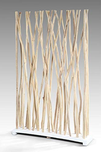 Teakholz Paravent Toronto Natural ca. H180cm Holz Raumteiler Raumtrenner Spanische Wand Äste