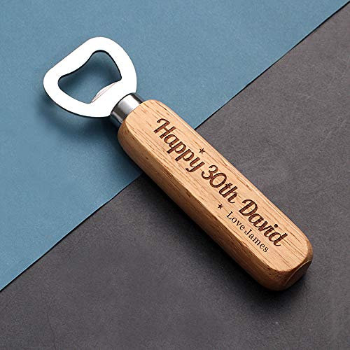 Bottle Opener Personalised Engraved Wooden Bottle Openers Custom Bottle Opener Gift for Men Husband Boyfriend Custom Gifts for Christmas Birthday