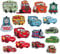 CYWQ 17 Stück Bus-Rennauto, Feuerwehrauto, zum Aufbügeln oder Aufbügeln für Kinder, DIY, Basteln, Jeans, Kleidung, Jacke, Rucksack, Schal, Mützen für Kinder und Erwachsene