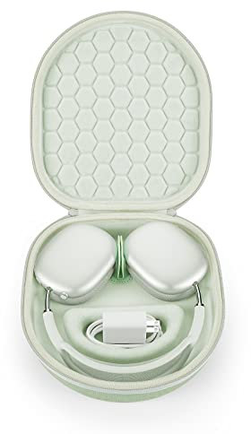 Yinke Smart Case for Apple AirPods Max Supports Sleep Mode, Hard Organizer Portable Carry Travel Cover Storage Bag (Green)