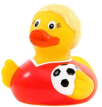 Schnabels Frankreich Fußballerin - Geschenk für Geburt Geburtstag Namenstag Kinder Baby Freund-in Mädchen Junge - Spielzeug Quietsche-Ente Deko Badewanne