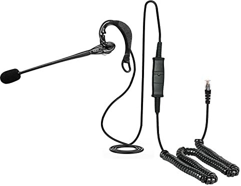 Headset für Mitel Superset 401, 410, 420, 430, 4DN & 6DN Telefone In the ear Headset, tolles Headset für Zuhause, Arbeit & Kontaktzentrum - EAR200 + QD002 (P)