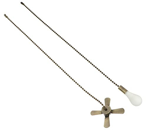 Homoyoyo 2 Stk. Schnüre Ornament Kabel Dekor Licht Kugelketten Verlängerung mit Durchmesser Perlen Und Decke Büro für Zugfächer Lüfteranschlüsse Home Bronze Lampenverlängerung