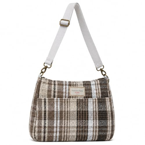 Florence Happy @ England Reversible Messenger Cross Body Shoulder Zip Bag Canvas Linen Corduroy Spot Stripe Floral
