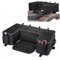 Sacoche arrière Compatible avec Quad ATV Bagtecs QB5 Top Case Coffre Semi Rigide Noir