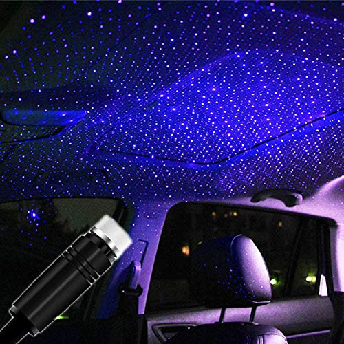 Auto und Hausdecke Romantisches USB-Nachtlicht,Auto Decke Starlight,USB Projektor Lampe,Auto Atmosphäre Lampe,Autodach-Sternen-Nachtlicht,Sternennacht-Deckenprojektionslampe,Auto Sternenhimmel Licht