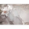 murando - Premium Thick Wallpaper Flowers Lily 400x280 cm - Photo Wall Mural Non-Woven Art Print Wallpaper for Living Room - Home Decoration Bedroom Kitchen Wall Paper - 3D Effect Grey b-C-0744-a-a