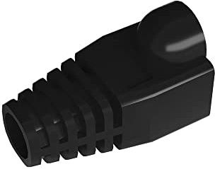 VIVOCH 50 Pcs Cat5E Cat6 Strain Relief Boots, RJ45 Plug Connector Covers, Modular Network Plug Connector Caps, Black