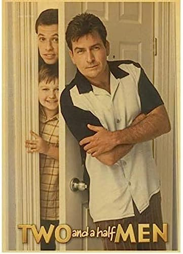Poster Two And A Half Men Tv Play-Poster, Wandkunst, Bilder, Poster Und Drucke, Leinwandgemälde, Heimdekoration 50X70Cm Kein Rahmen