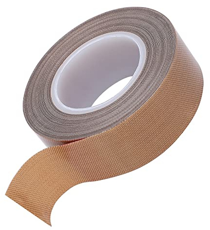 PerGar Teflon Tape, High Temperature PTFE Tape, (2 inch X 10 m X 0.25 mm) Adhesive Teflon Tape, Hand Impulse Sealers Insulation PTFE Tape for Vacuum Sealer (Thickness 0.25*Width 2 inches)