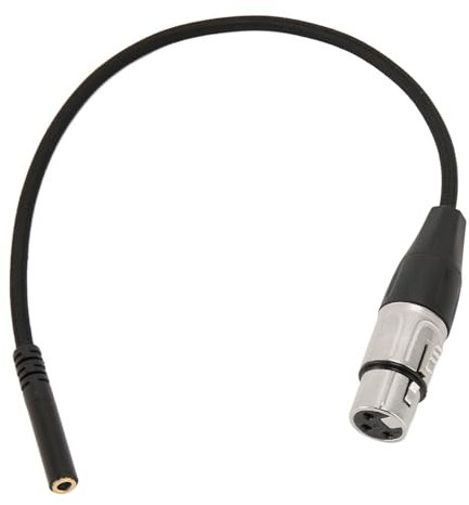 Beufee Câble Femelle 1/8 Pouces vers XLR, Mini Jack Stéréo équilibré, Câble De Microphone Femelle De 3.5mm, Cordon De Micro pour Téléphone Portable, Haut-Parleur D'ordinateur Portable