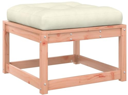 vidaXL Gartenhocker mit Kissen Massivholz Douglasie