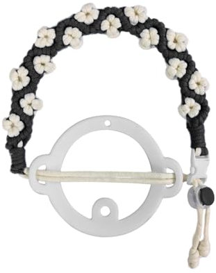 DONGKER Water Bottle Handle Strap Paracord, Silicone Water Bottle Sling Strap with Safety Ring & Side Jack & Adjustable Buckle for Most 8-40oz Bottles