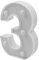 Hsthe Sea 3Number Light Sign LED Marquee Number Light Up 0-9 Digits Lights Sign for Home Party Bar Wedding Festival Birthday Decorations (3)