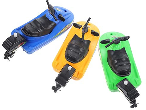 KONTONTY 3st Motorboot Badewannen-yachtspielzeug Outdoor-wasserspielzeug Schwimmende Spielzeugboote Spielzeug Für Yachtboote Poolboot-Yacht Partyzubehör Für Kinder Badewannenboote Plastik