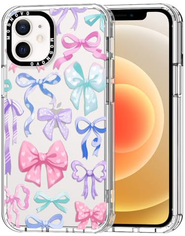 MOSNOVO für iPhone 12 / iPhone 12 Pro Hülle – Durchsichtige, schlanke, stoßfeste TPU+PC-Handyhülle, [6,6 Fuß Fallschutz/Anti-Abziehen] - Schleifen