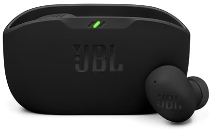 JBL WAVE BUDS 2 Fully Wireless Earbuds Bluetooth/Active Noise Canceling/Multipoint / IP54 Waterproof/Dustproof/App Compatible, USB Type-C/Black / JBLWBUDS2BLK