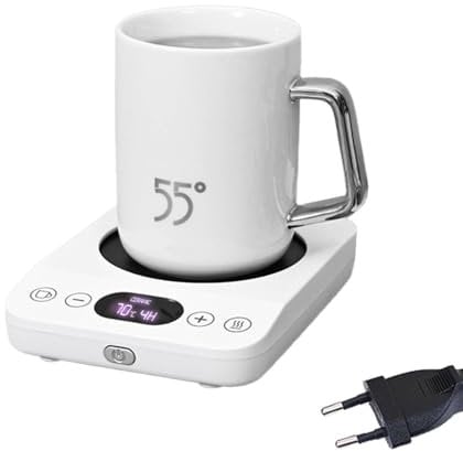 Kaffeetassenwärmer, 4 Stunden Tassenwärmer mit Automatischer Abschaltung, 3 Temperatureinstellungen und 1-9-Timer für Kaffee, Tee, Getränke, Milch (ohne Tasse)