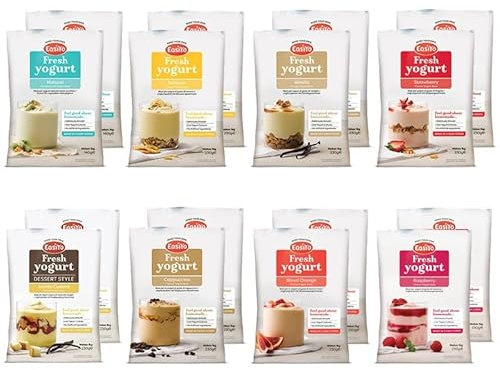 EasiYo Vorteils-Paket, 16 Beutel | Jeder Beutel ergibt 1 kg Joghurt