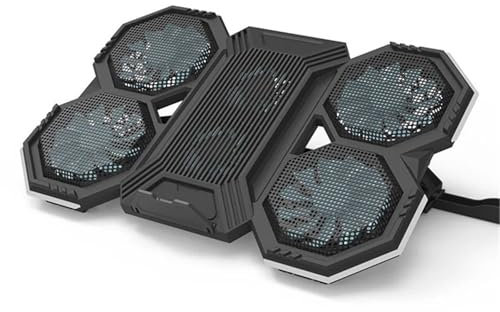 Ventilador Ordenador Portatil de con Enfriador de portátil, seis ventiladores, velocidad del viento ajustable, almohadilla de refrigeración para portátil de 17 pulgadas refrigeracion portatil Soporte(