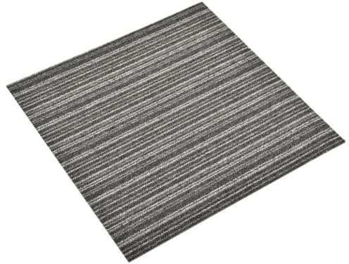 Home Garden,Carpet Floor Tiles 20 pcs 5 m虏 50x50 cm Striped Anthracite