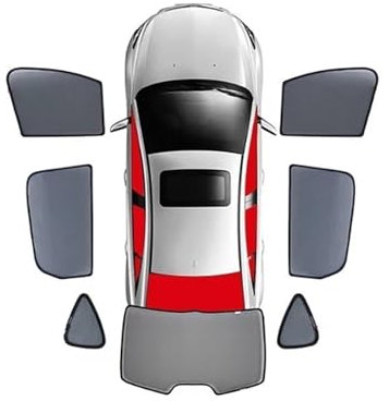 Quita Sol Ventanilla Coche para Volvo para XC60 XC 60 2009-2017/parasol para Coche Parabrisas Delantero Cortina ciega Parasol de Ventana Lateral Trasera Visera Coche Sombrilla(7PCS)