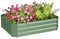 Outsunny Hochbeet aus Stahl, Pflanzbeet Frühbeet Gartenbeet Blumenkasten stapelbar, Pflanzkasten Gemüsebeet 120x90x30cm für Garten Balkon, Pflanzkübel für Blumen, Pflanzen, Gemüse