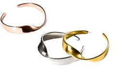 Purelei® Twist Ring-Set – Verstellbare Ringe im eleganten Tricolor-Design, inspiriert vom Möbiusband, aus 18K vergoldetem Edelstahl, Gold, Silber und Rosegold (M-L)