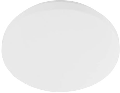 EGLO LED Deckenlampe Pogliola-E, runde Deckenleuchte, Badlampe Decke aus Metall und Kunststoff in Weiß, Lampe Badezimmer warmweiß, IP44, Ø 26 cm
