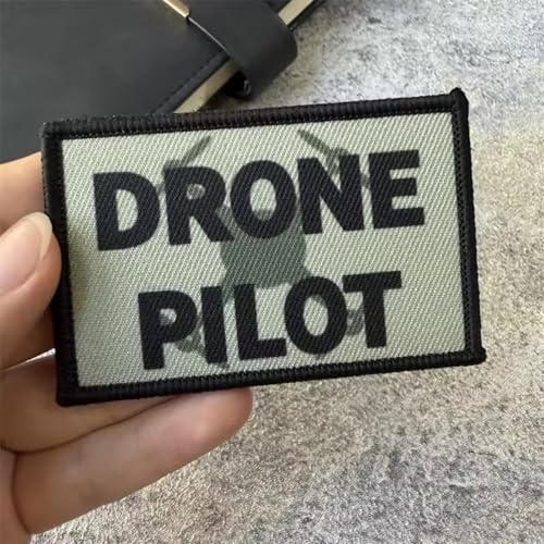 Drone Pilot MilitäR Klett Patches Drucken Aufnäher DIY Taktische Moral Aufkleber Für Rucksäcke, Jacken, Jeans, Kappen, Kleidung, Uniform