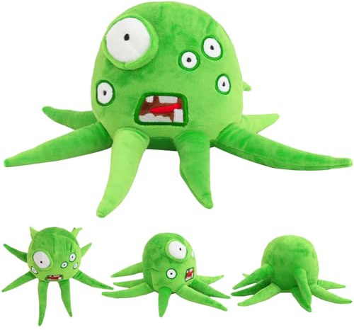 Wobbly Life Kuscheltier, Wobbly Life Plüschfigur, Wobbly Life Plüschtiere, Spielcharakter Oktopus Stofftier Kissen, Grün Octopus Kuscheltier, Gefüllte Figur Oktopus, Geschenk für Gaming-Fans, Sammler