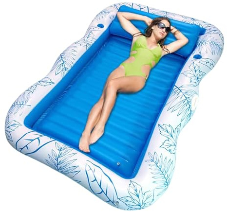 Schwimminseln | Sonnenliegen Schwimminseln,Aufblasbares Sonnenbett | Für Schwimmbad, See, Fluss, Garten, Terrasse, Poolparty