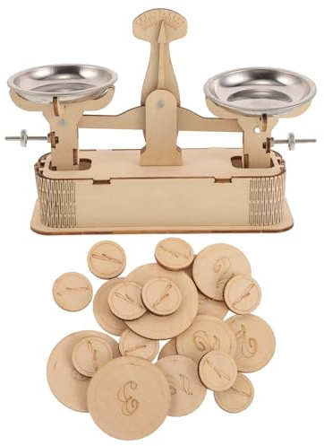 Luxshiny Classroom Pan Balance Scale: Science Balance Scale Experiment Toy for Elementary and Middle School Students - Hands-On Measurement Tool for Math and Mass Teaching