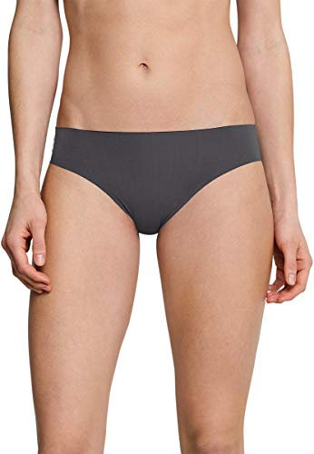 Schiesser Damen Slip Hipster,, per pack Grau (Graphit 207), 44 (Herstellergröße: 044)