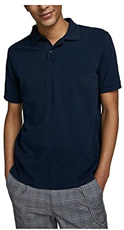 JACK & JONES Jjebasic Polo Ss Noos, Uomo, Blu (Navy Blazer Detail: Slim Fit), X-Large
