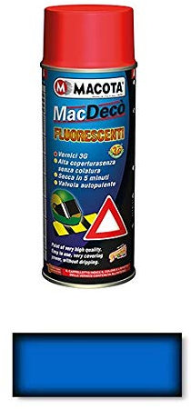 MACOTA Tuning Vernice Spray Fluorescente e Trasparente Smalto Acrilico Blu
