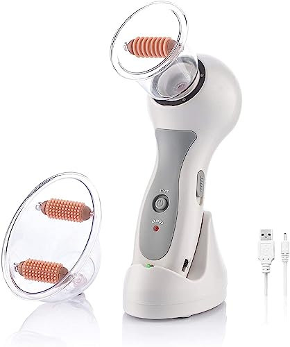CELLUSTOP - Masajeador anticelulitis eléctrico por infrarrojos para aspiración al vacío, dispositivo de masaje USB – blanco