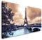 Eiffelturm in Paris 120x 60cm Panorama Leinwand Bild XXL Format Wandbilder Wohnzimmer Wohnung Deko Kunstdrucke