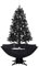 Tidyard Schneiender Weihnachtsbaum Tannenbaum mit Schirmfuß & 60 LEDs,Künstlich Christbaum Weihnachtsbaumschmuck Dekoration mit Kugeln und Lichtern,PVC, Polyester, Kunststoff