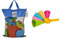 Simba 107114090 - Sandspielset, Eimergarnitur, Sandkasten, 22 Teile, 50x26,5cm, Es Wird nur EIN Artikel geliefert & Sandformen EIS, 5 Waffeln, 1 Portionierer, Sandspielzeug, 15cm, Geschenkset