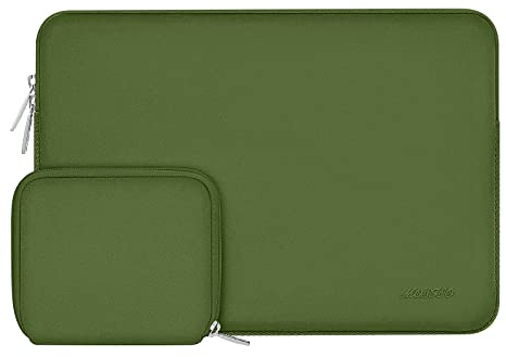 MOSISO Laptop Hülle Tasche 13,3-14 Zoll für MacBook Pro 14 M5 M4 M3 M2 M1 | Laptoptasche für MacBook Pro 14 M5 M4 M3 M2 M1 (2026-2021)/Air A1466, Ultraleicht, Ultradünn Laptophülle, Armee Grün