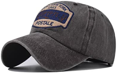 XibeiTrade Vintage New York NY Baseballkappe aus Baumwolle für Herren und Damen, Retro, Sport, Outdoor, Freizeit, Sonnenhut, coffee, M/L