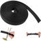 Stabiles Gurtband, 6 Meter Länge, 15 mm Breite, in Schwarz, Gurt Band aus PET Material, Gurt für Schultergurt, Bauchgurt, Hundehalsband, Kofferband, DIY Zubehör, Gurtriemen Rucksack, Taschengurt Set
