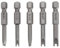YINETTECH 5Pcs U-Shape Magnetic Screwdriver Bit Set U4 U5 U6 U7 U8 U-shaped Drill Bit Accessories for Electric Screwdrivers Manual Screwdrivers Electric Drills